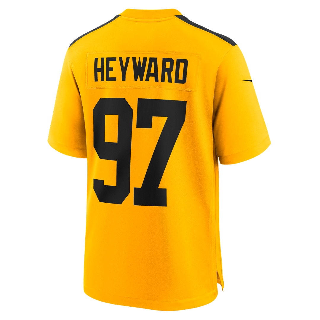 Pittsburgh Steelers Cameron Heyward Nike Gold Alternate 1933 Throwback Game Jersey