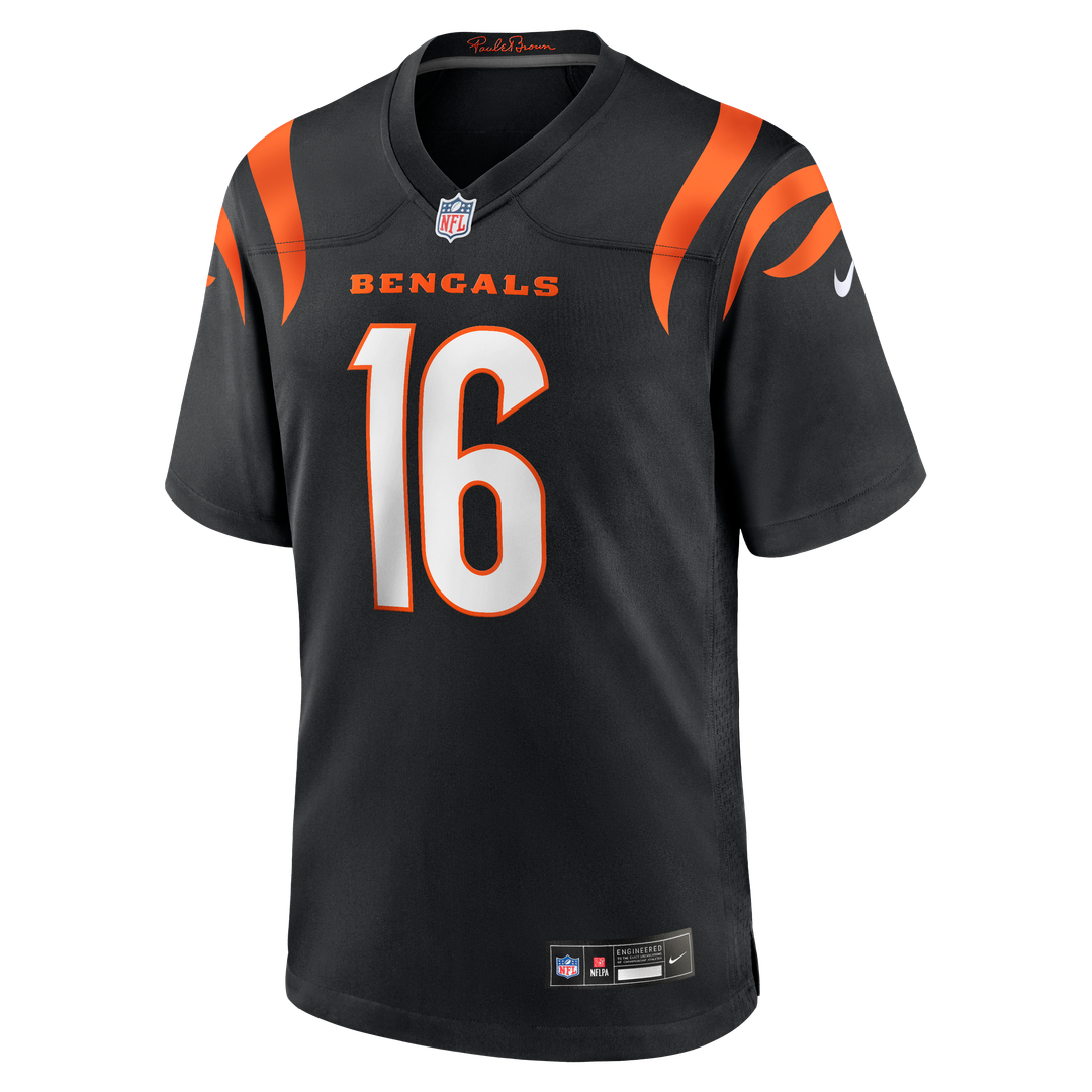 Cincinnati Bengals Joe Flacco Nike Black Team Game Jersey