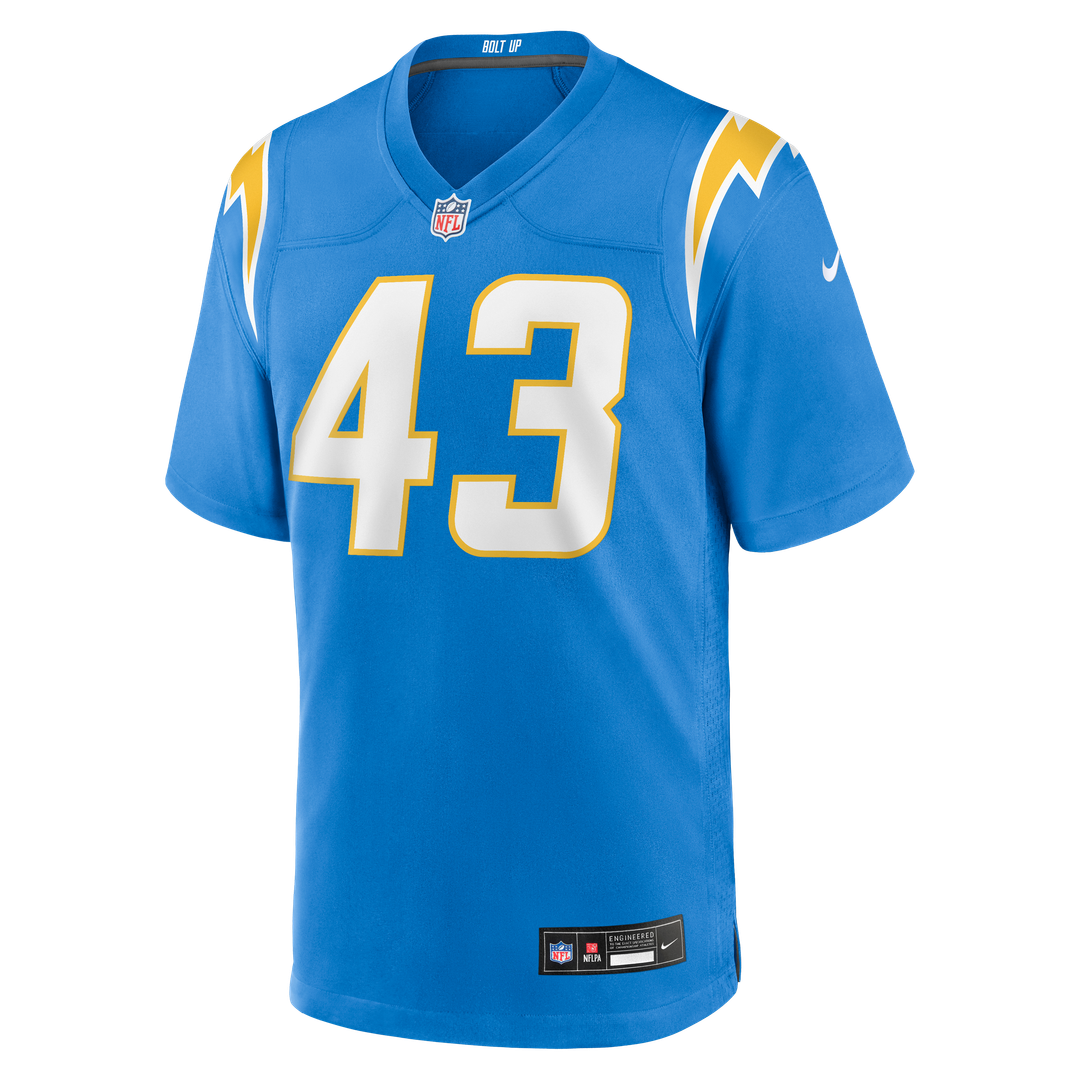 Los Angeles Chargers Troy Dye Nike Powder Blue Game Jersey
