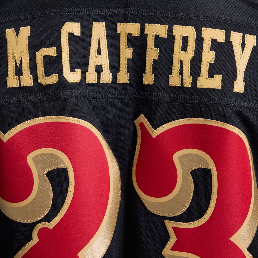 San Francisco 49ers Christian McCaffrey Nike Black Rivalries Collection Stitched Limited Jersey