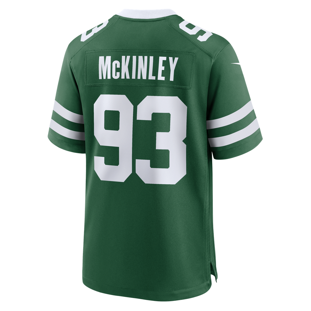 New York Jets Takk McKinley Nike Legacy Green Team Game Jersey