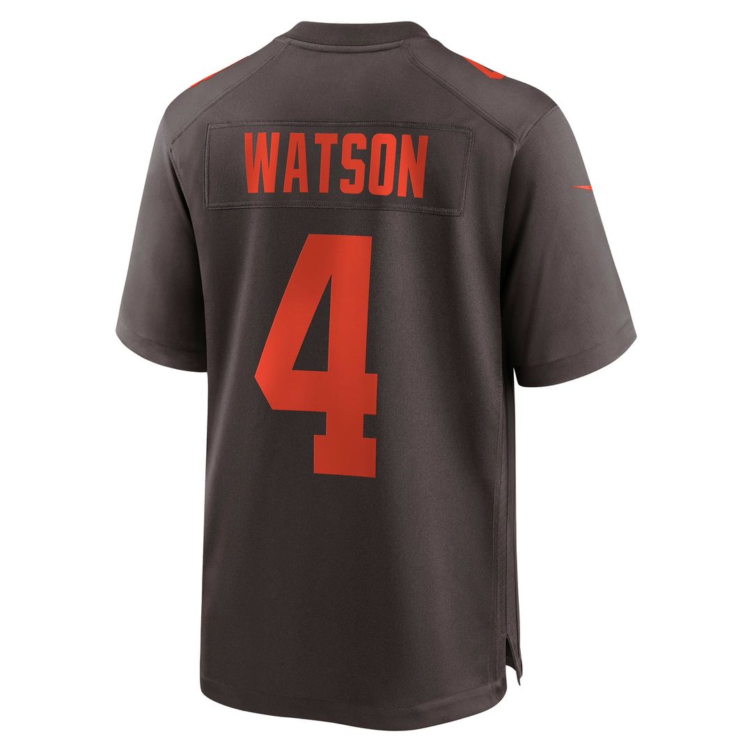 Cleveland Browns Deshaun Watson Nike White Alternate Game Jersey