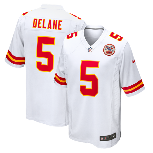 Kansas City Chiefs Mansoor Delane Nike White Game Jersey