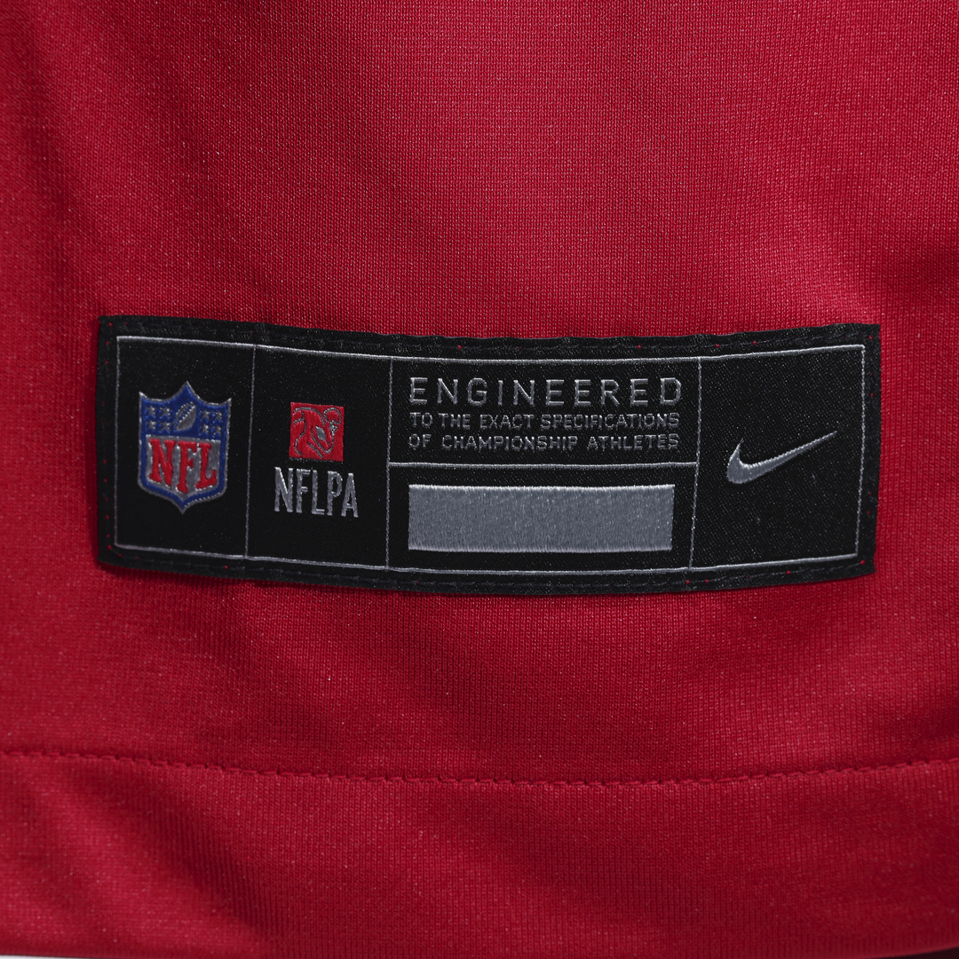 San Francisco 49ers Mac Jones Nike Scarlet Team Game Jersey