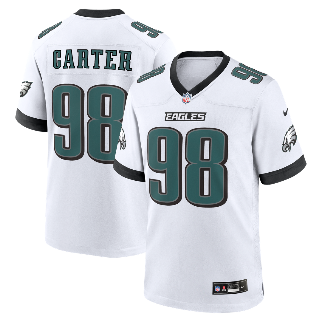 Philadelphia Eagles Jalen Carter Nike Midnight Green Team Game Jersey
