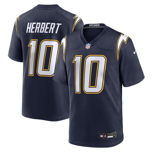 Los Angeles Chargers Justin Herbert Nike Navy Alternate Super Chargers Game Player Jersey