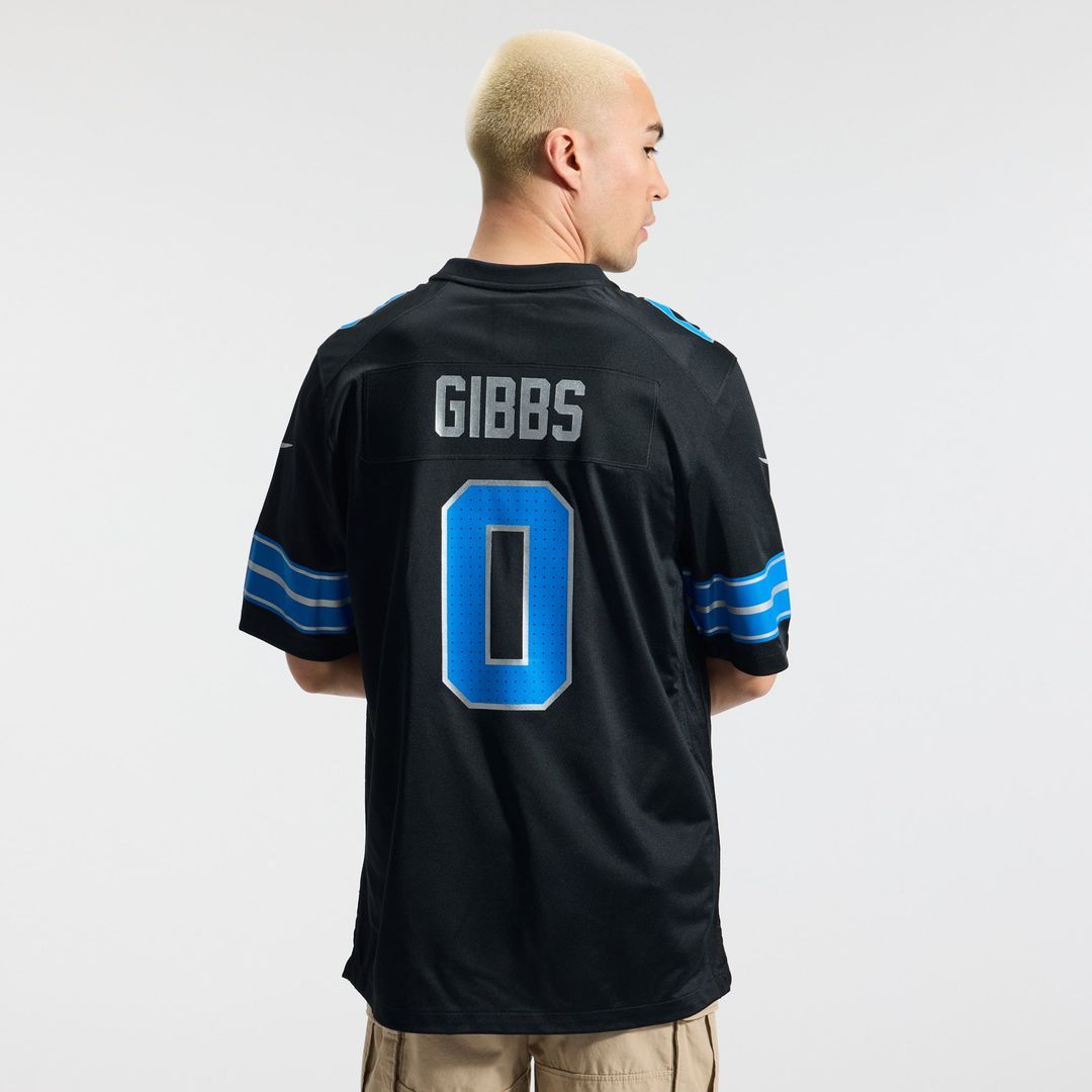 Detroit Lions Jahmyr Gibbs Nike Blue Game Player Jersey