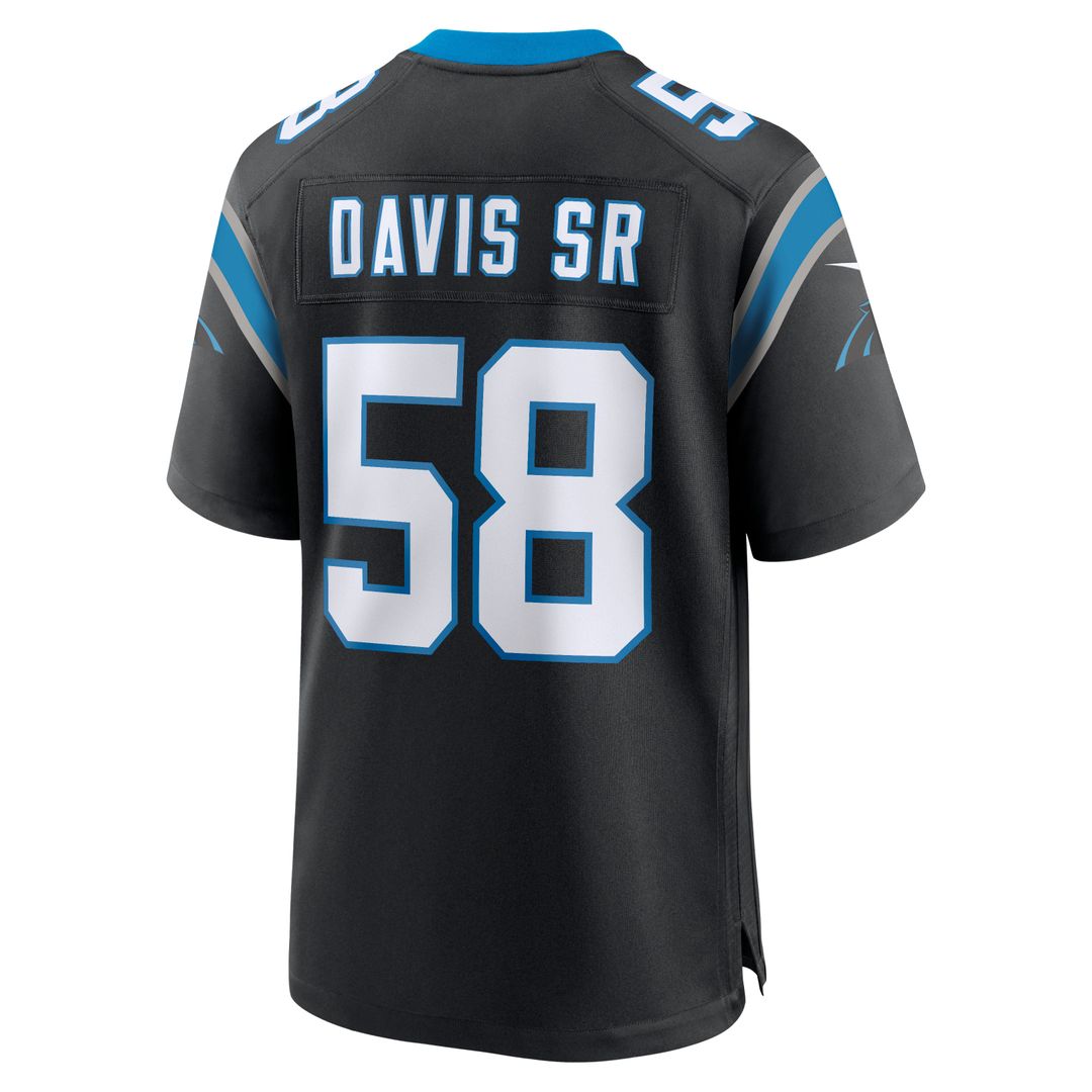 Carolina Panthers Thomas Davis Sr. Nike Black Team Retired Game Jersey