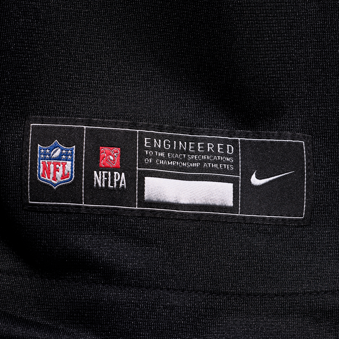 Carolina Panthers Luke Fortner Nike Black Team Game Jersey