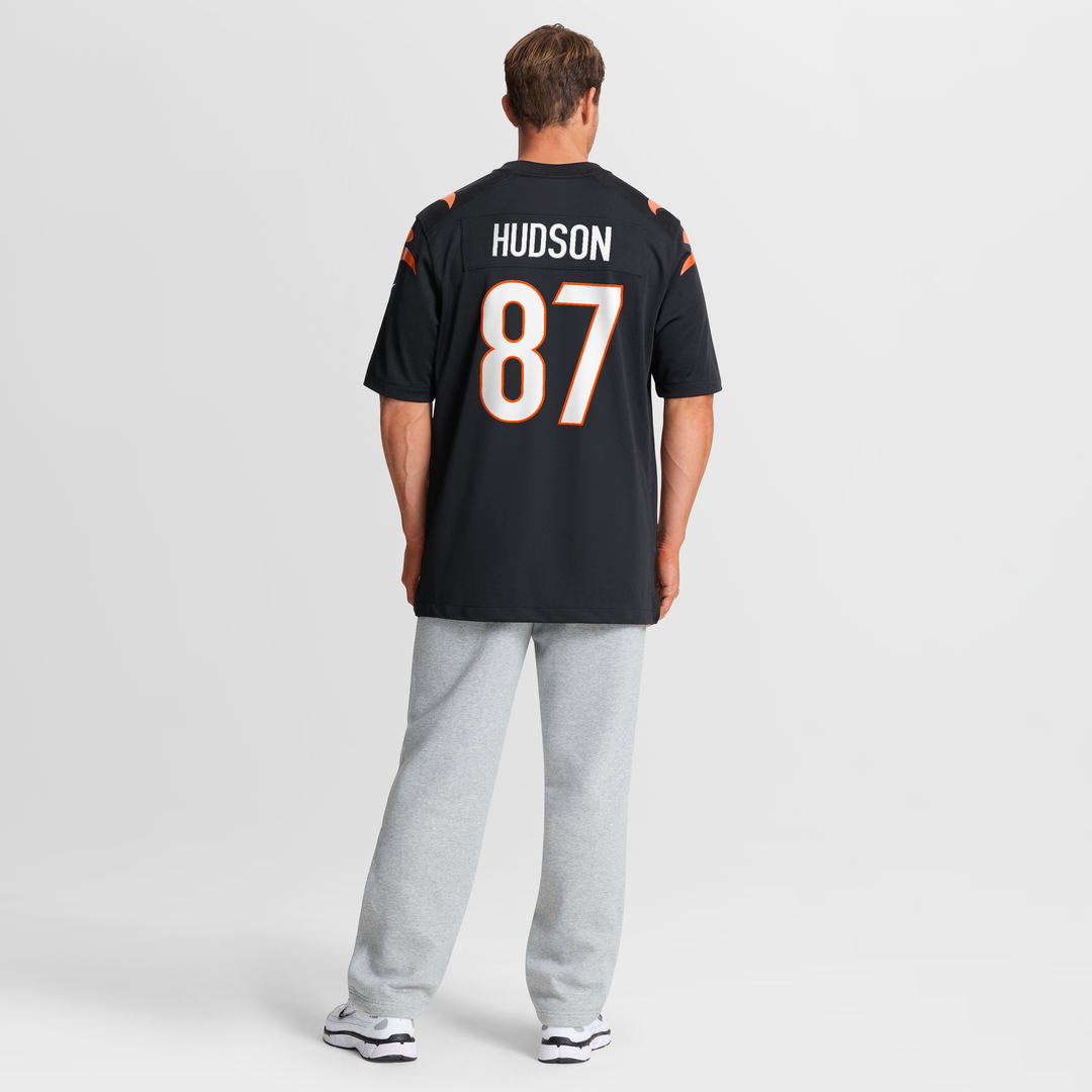 Cincinnati Bengals Tanner Hudson Nike Black Home Game Player Jersey