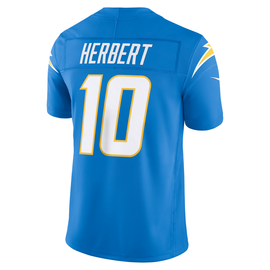 Los Angeles Chargers Justin Herbert Nike Navy Alternate Super Chargers Vapor F.U.S.E. Stitched Limited Jersey