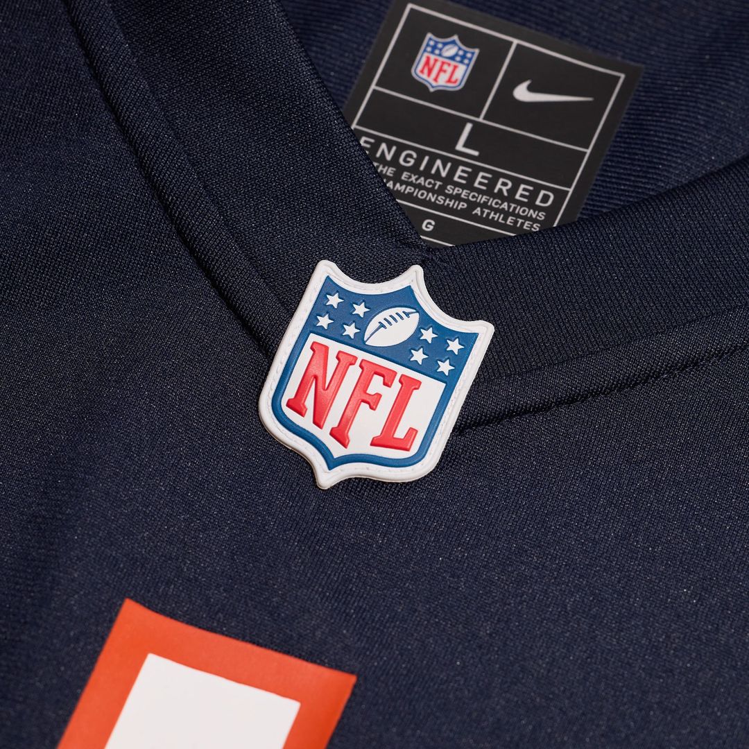 Chicago Bears Nike White Custom Game Jersey
