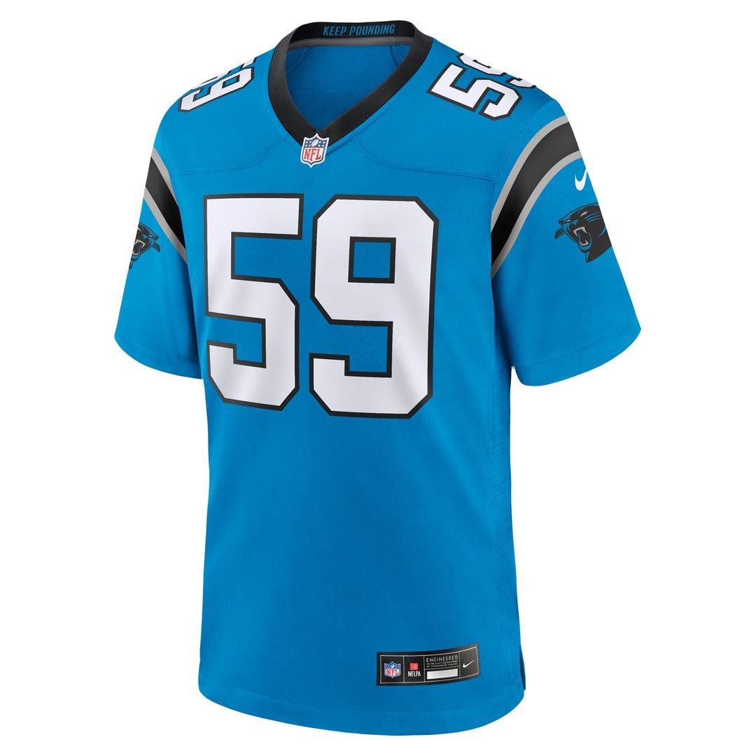Carolina Panthers Luke Kuechly Nike Black Team Game Jersey