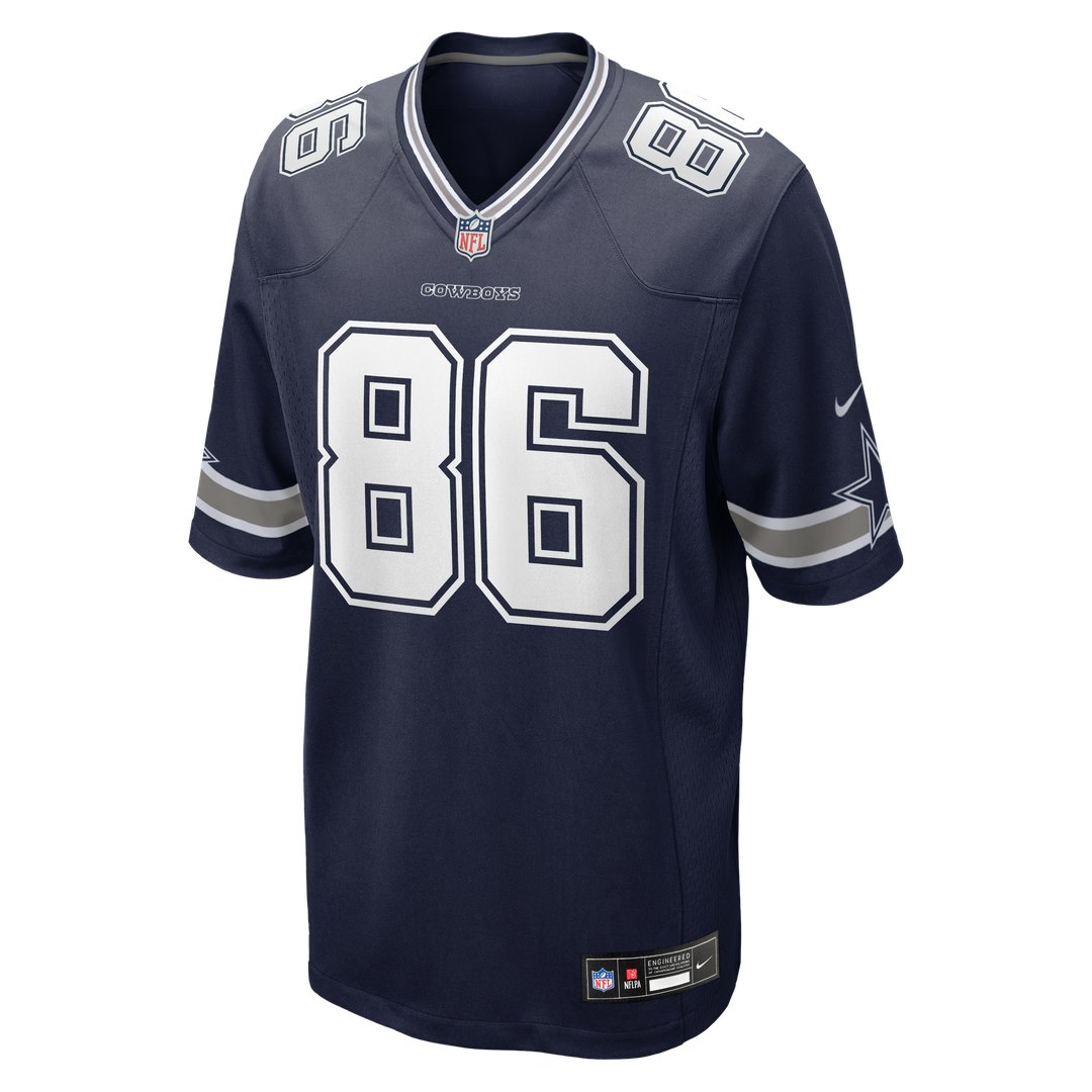 Dallas Cowboys Luke Schoonmaker Nike Navy Team Game Jersey