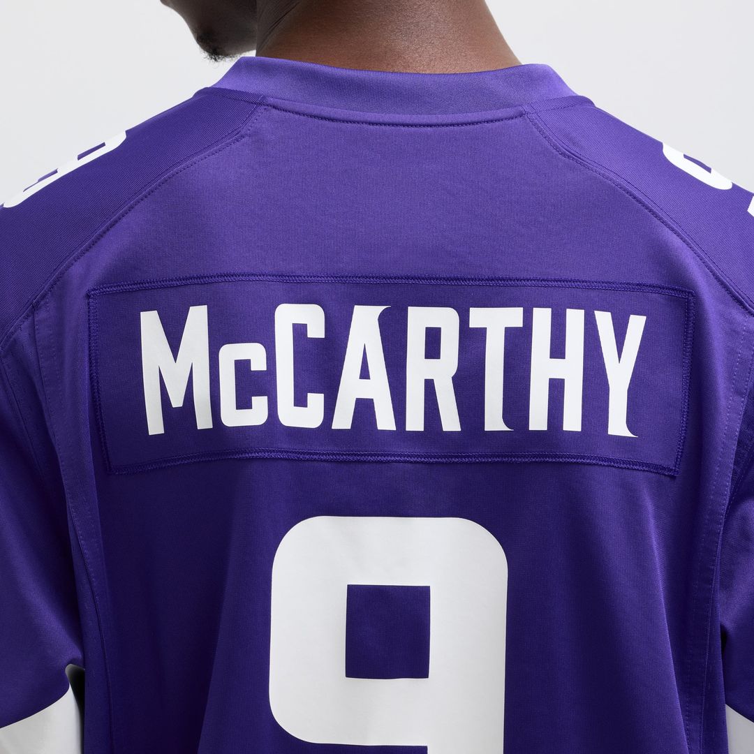 Minnesota Vikings J.J. McCarthy Nike White Alternate Game Player Jersey