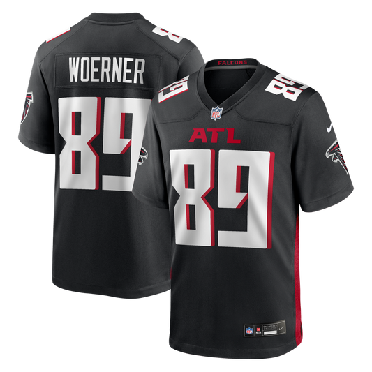 Atlanta Falcons Charlie Woerner Nike Black Game Jersey