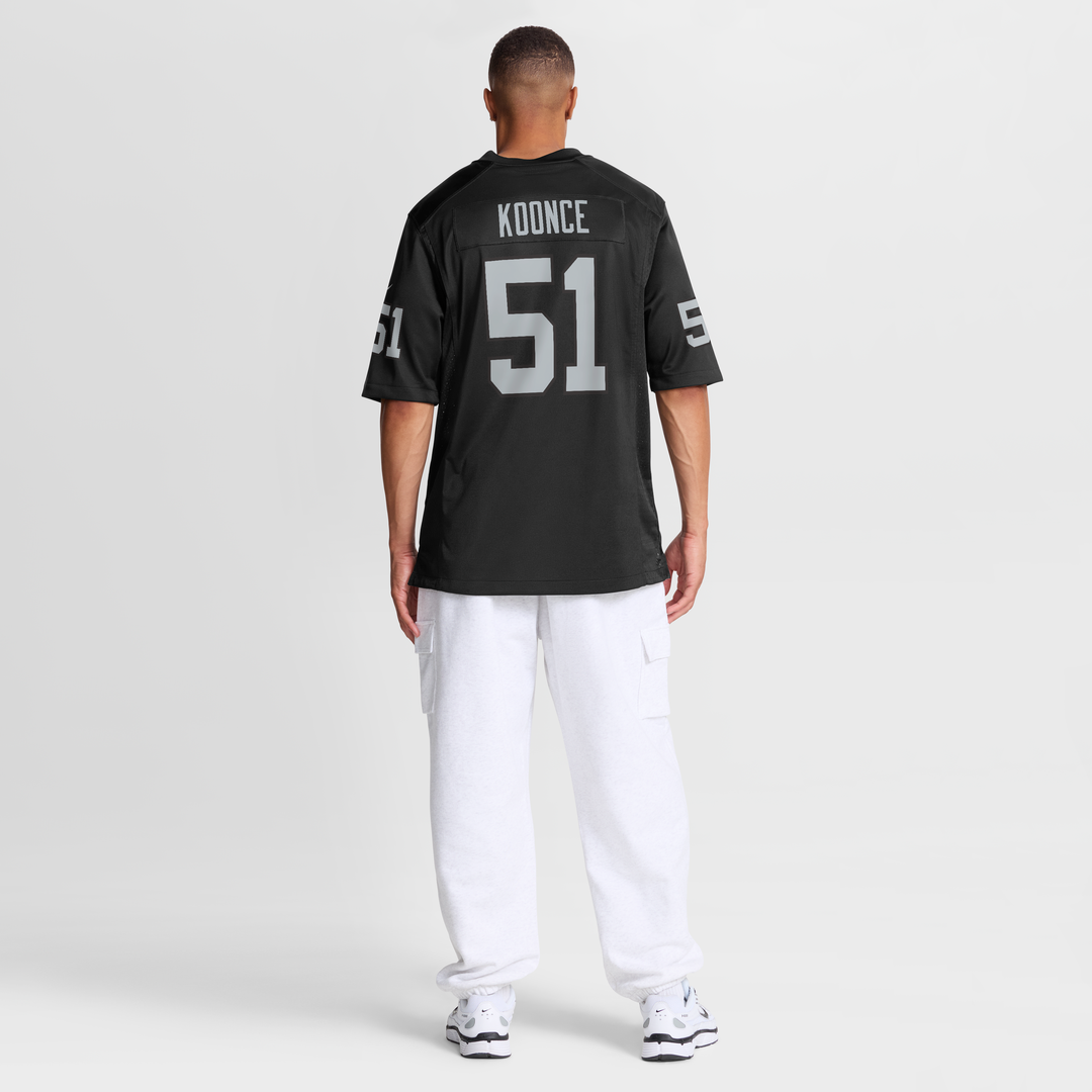 Las Vegas Raiders Malcolm Koonce Nike Black Game Jersey