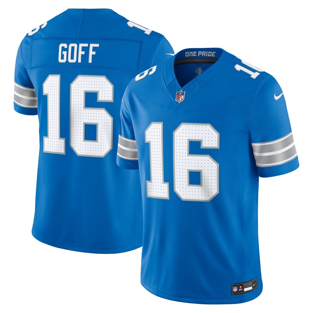 Detroit Lions Jared Goff Nike Black Alternate Vapor F.U.S.E. Stitched Limited Jersey