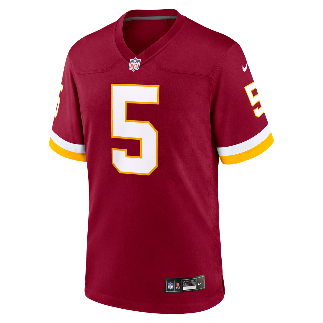 Hail Raiser Washington Commanders Jayden Daniels Nike Black Alternate Game Jersey