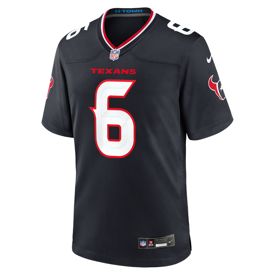 Houston Texans Reed Blankenship Nike Navy Team Game Jersey