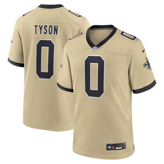 New Orleans Saints Jordyn Tyson Nike Gold Alternate Game Jersey