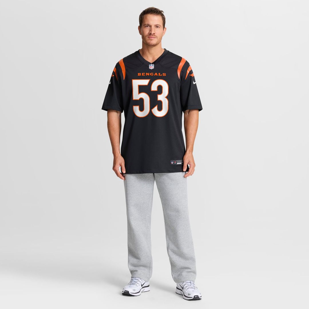 Cincinnati Bengals Boye Mafe Nike Black Team Game Jersey