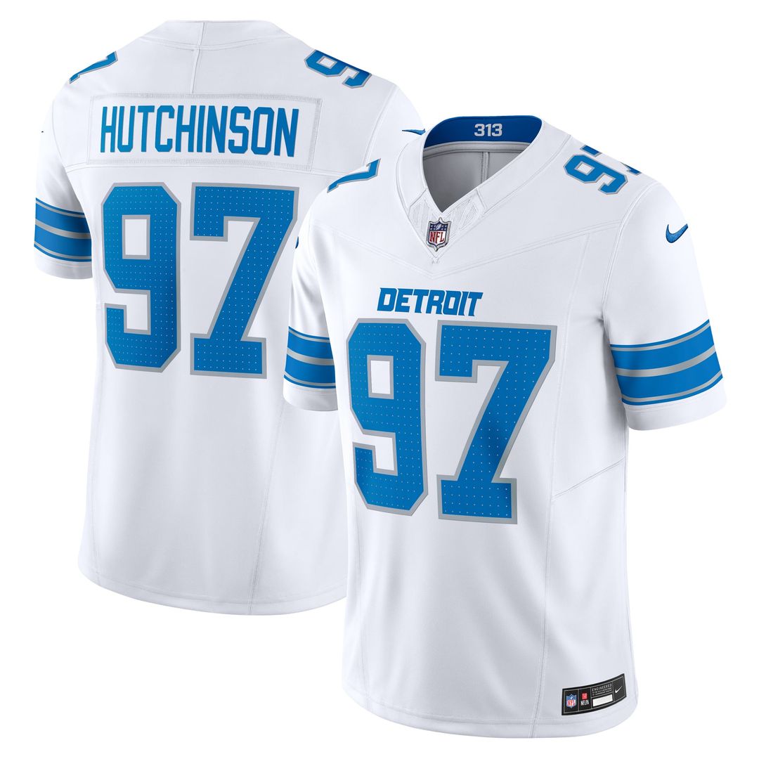 Detroit Lions Aidan Hutchinson Nike Black 2nd Alternate Vapor F.U.S.E. Limited Jersey