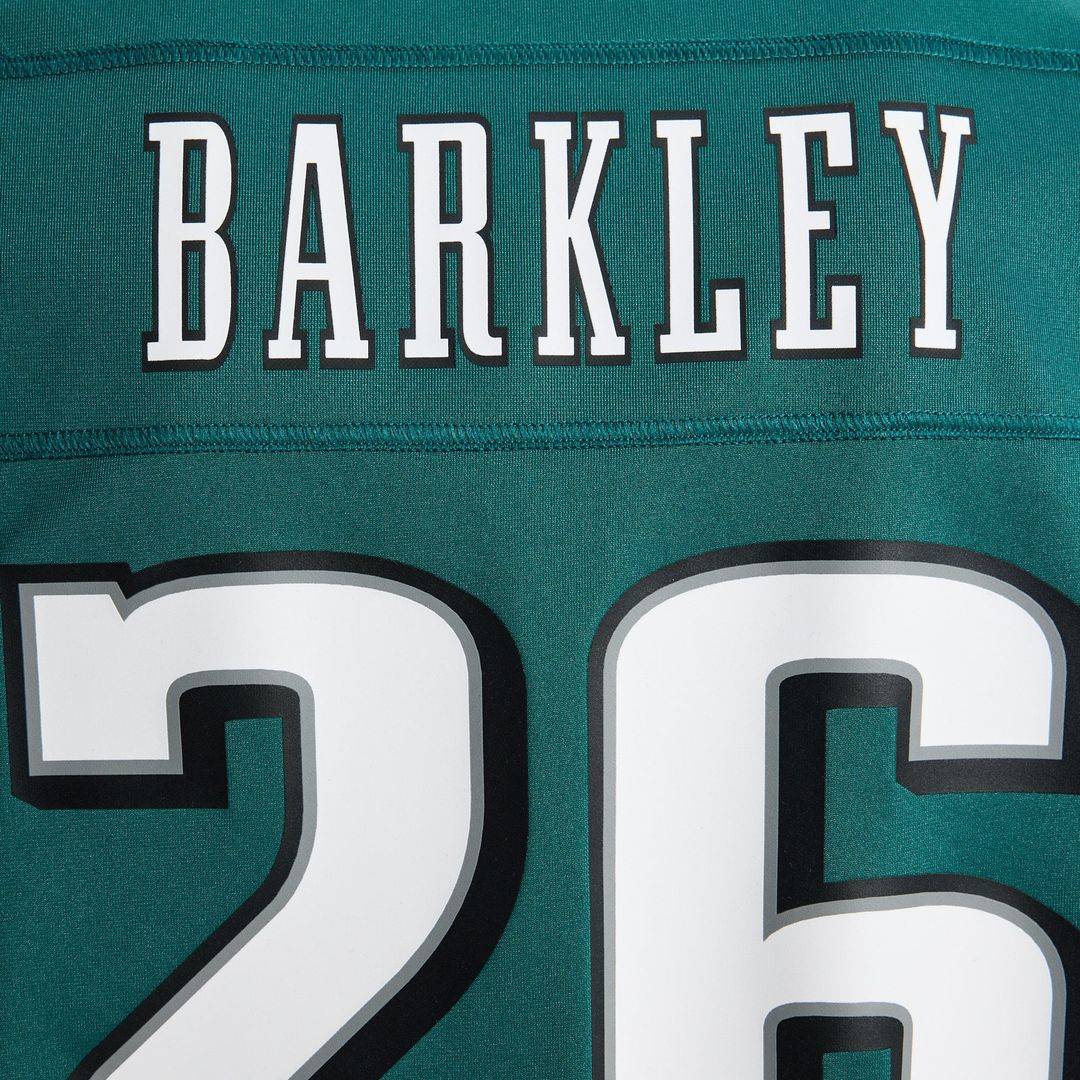 Philadelphia Eagles Saquon Barkley Nike White Game Jersey