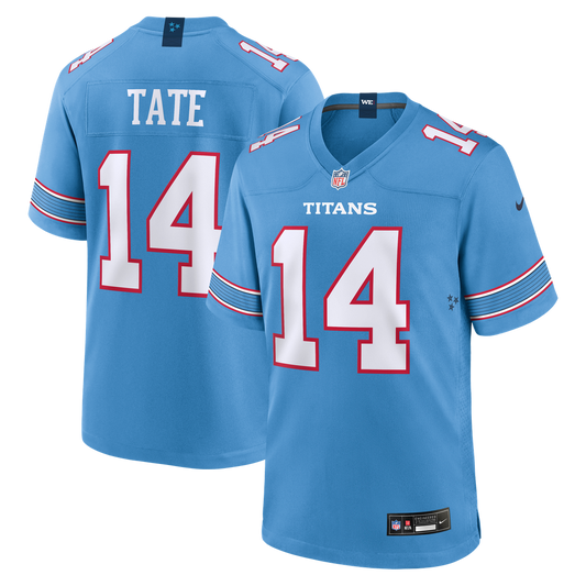 Tennessee Titans Carnell Tate Nike Light Blue Team Game Jersey