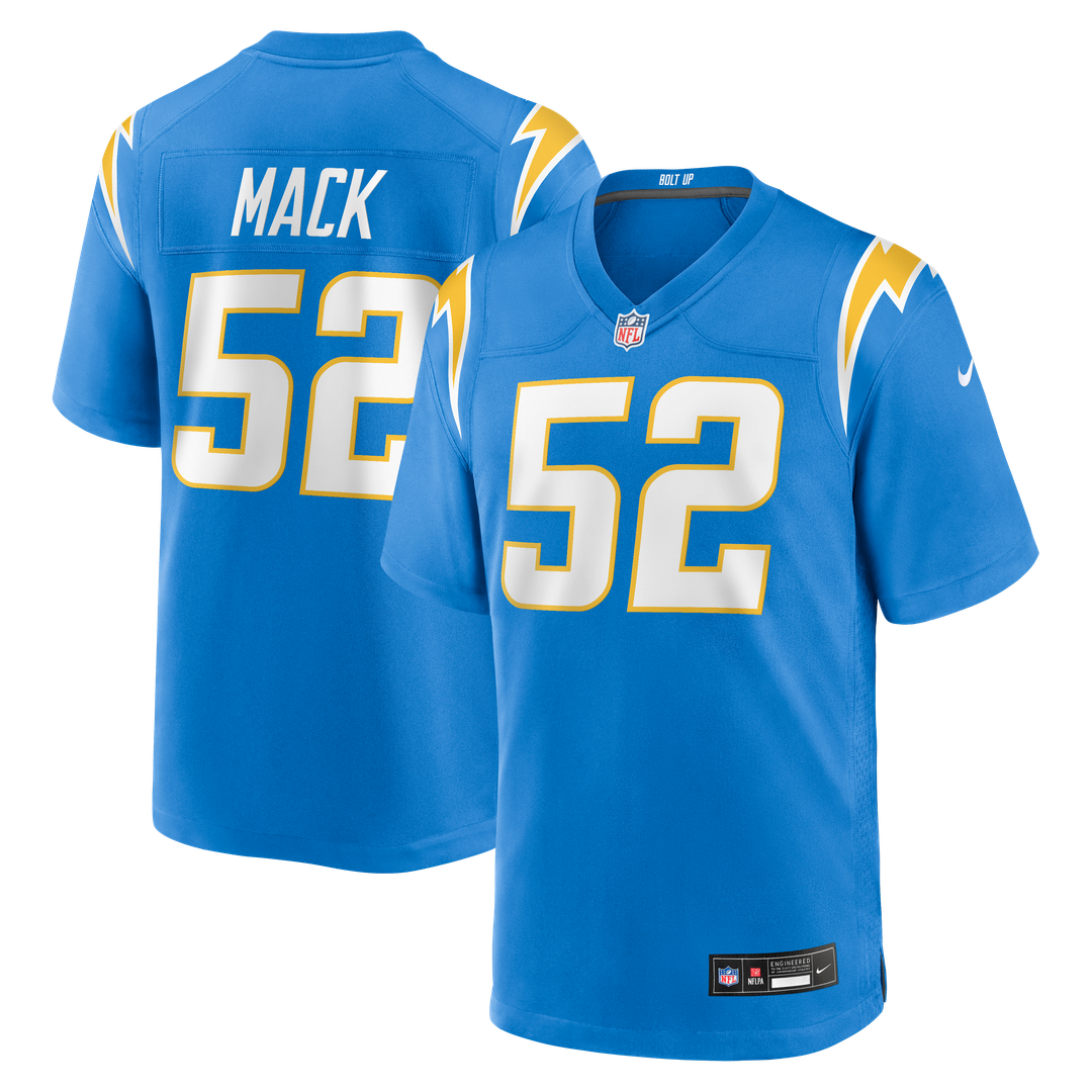 Los Angeles Chargers Khalil Mack Nike Powder Blue Game Jersey