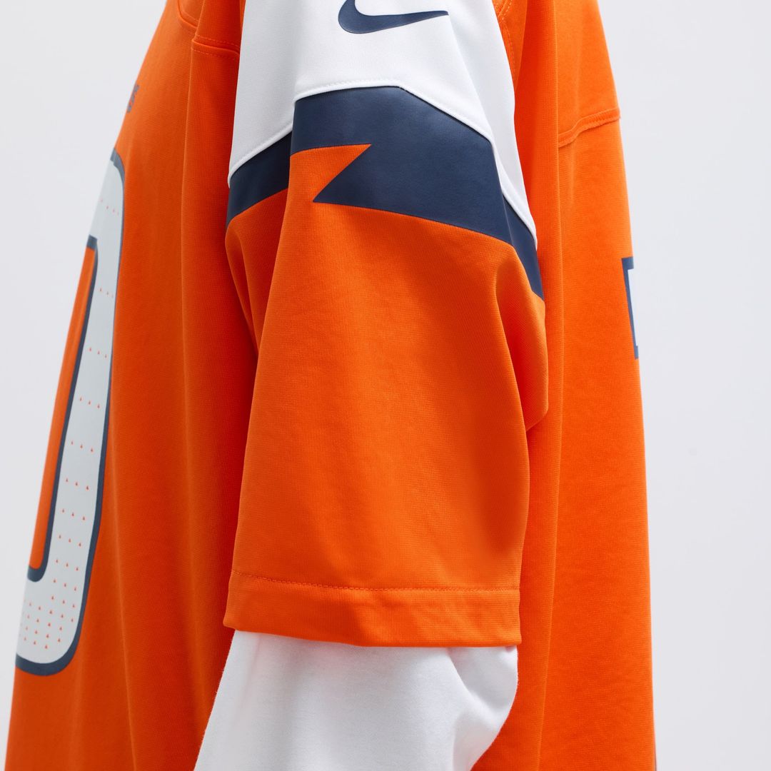 Denver Broncos Bo Nix Nike Navy Alternate Game Jersey