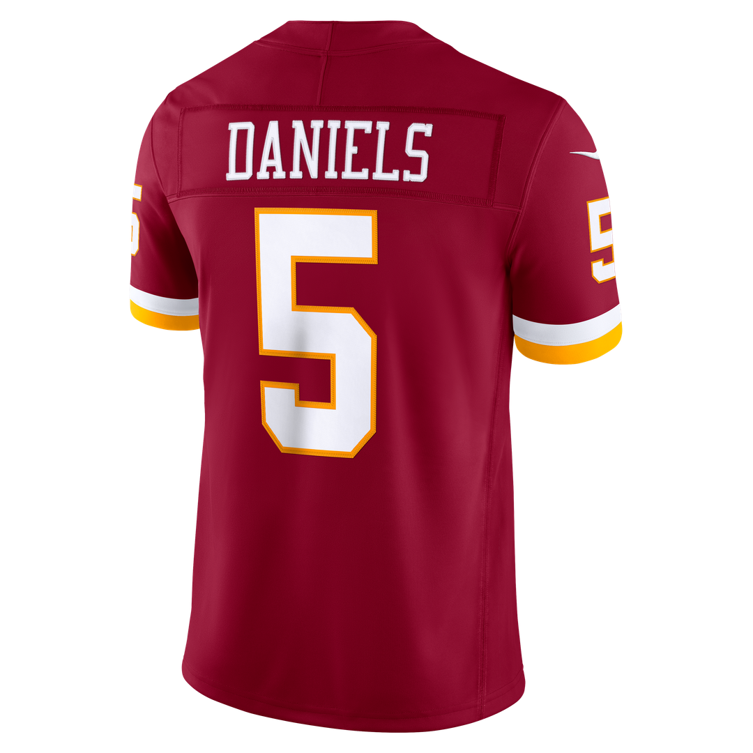 Washington Commanders Jayden Daniels Nike White Vapor F.U.S.E. Stitched Limited Jersey