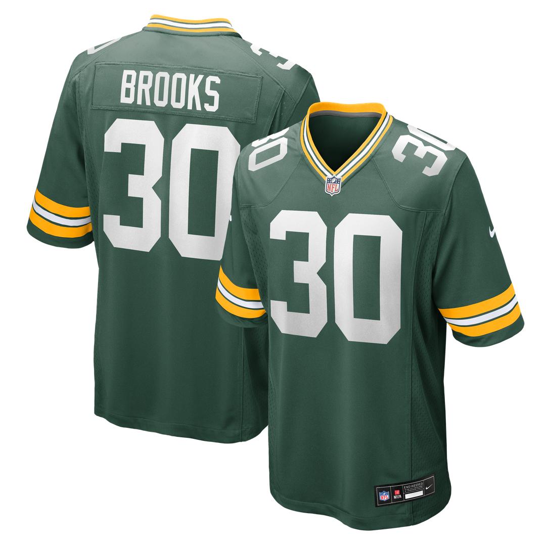 Green Bay Packers Chris Brooks Nike Green Team Game Jersey