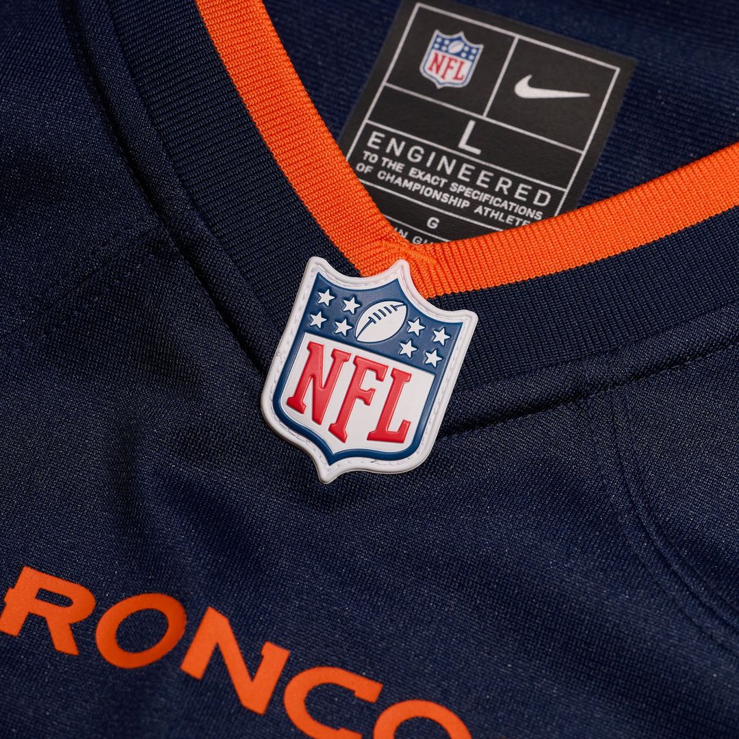 Denver Broncos Bo Nix Nike Orange Player Game Jersey