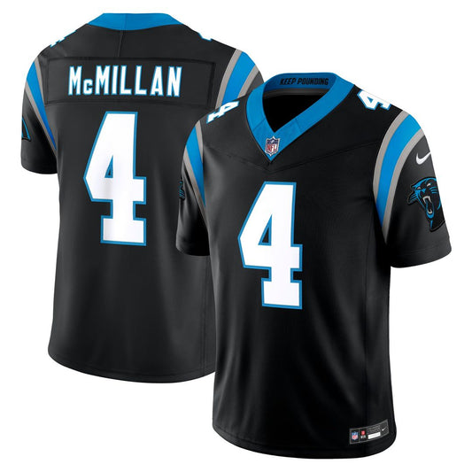 Carolina Panthers Tetairoa McMillan Nike Black Team Vapor F.U.S.E. Stitched Limited Jersey