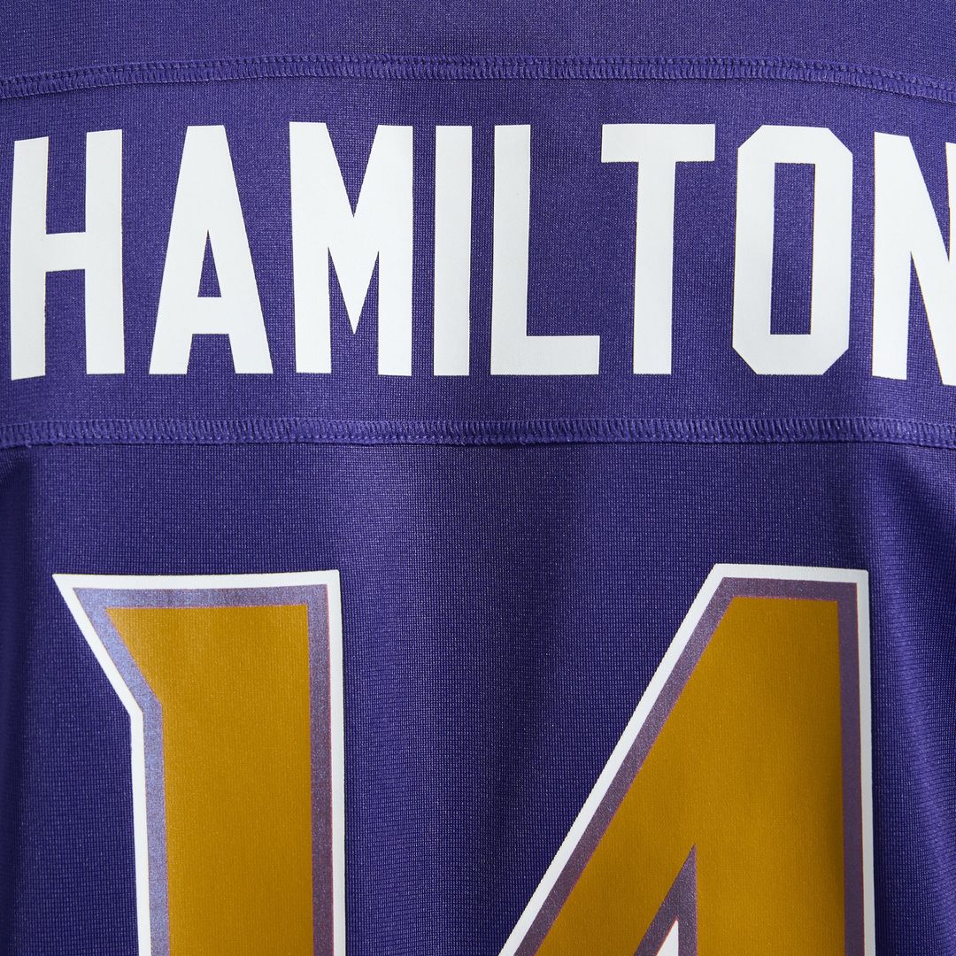 Baltimore Ravens Kyle Hamilton Nike Black Alternate Game Jersey