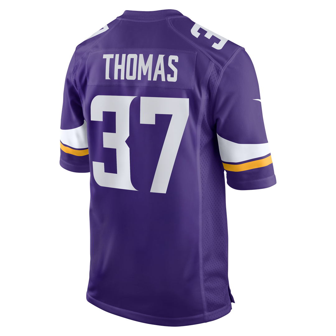 Minnesota Vikings Tavierre Thomas Nike Purple Team Game Jersey