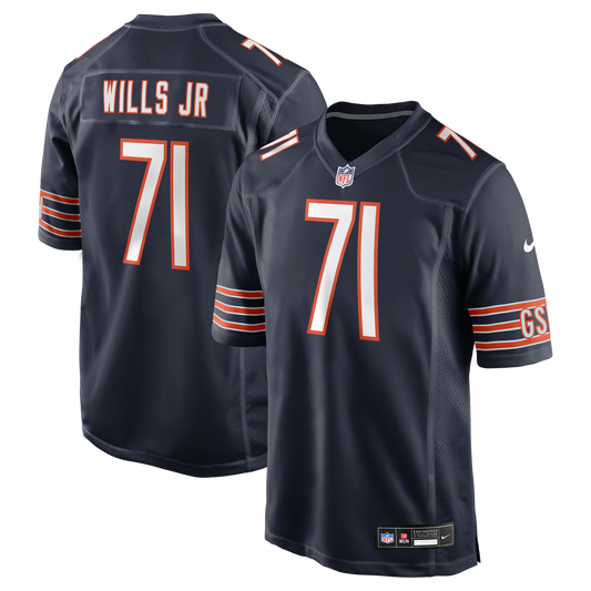 Chicago Bears Jedrick Wills Jr. Nike Navy Team Game Jersey