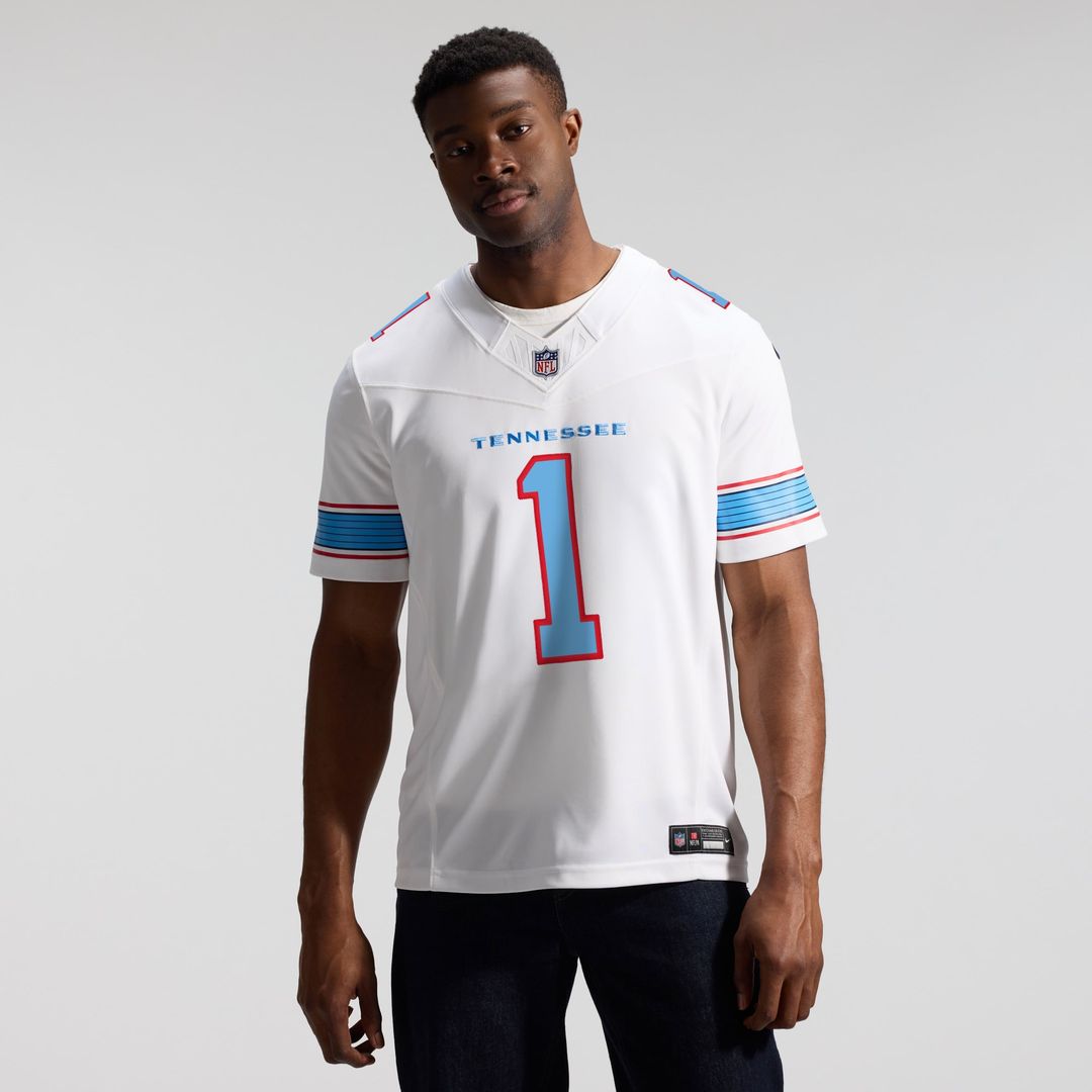 Tennessee Titans Cameron Ward Nike Light Blue Team Vapor F.U.S.E. Stitched Limited Jersey