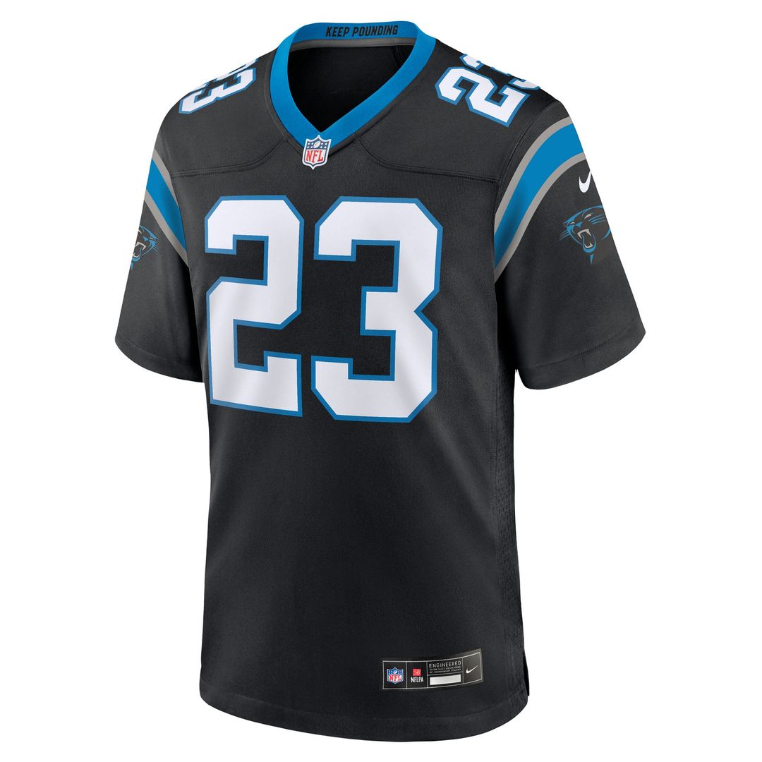 Carolina Panthers Trevor Etienne Nike Black Team Game Jersey