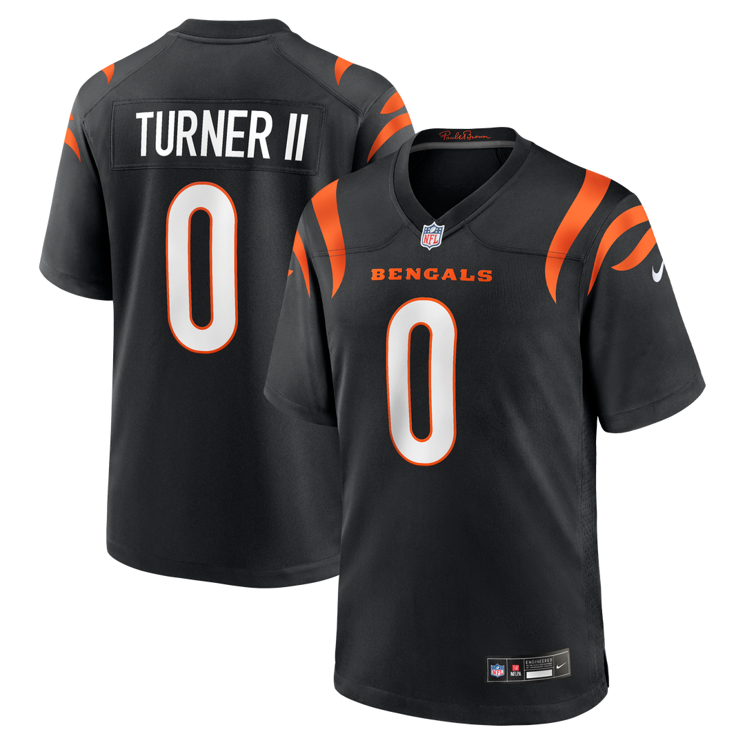Cincinnati Bengals DJ Turner II Nike Black Team Game Jersey