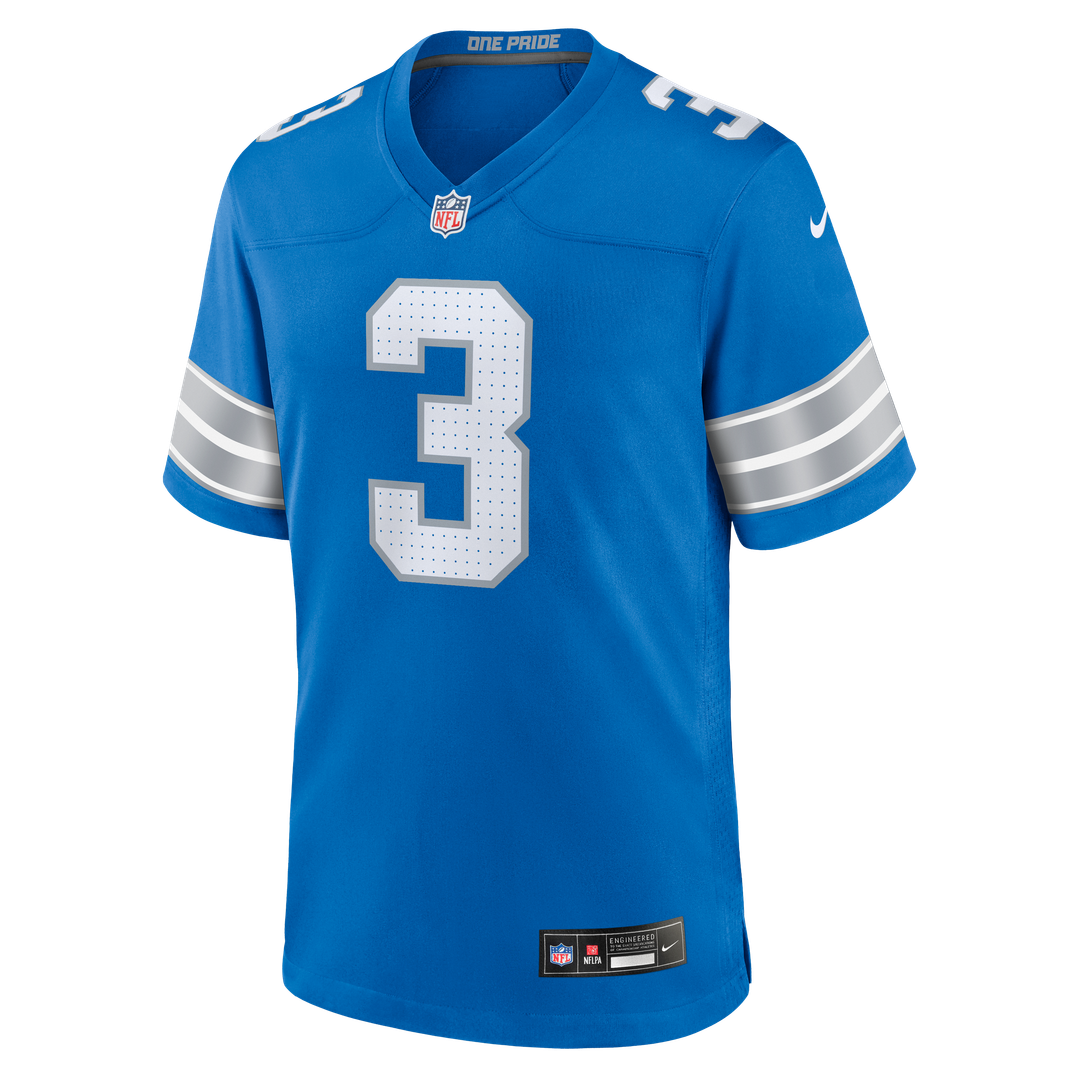 Detroit Lions Jack Fox Nike Blue Team Game Jersey