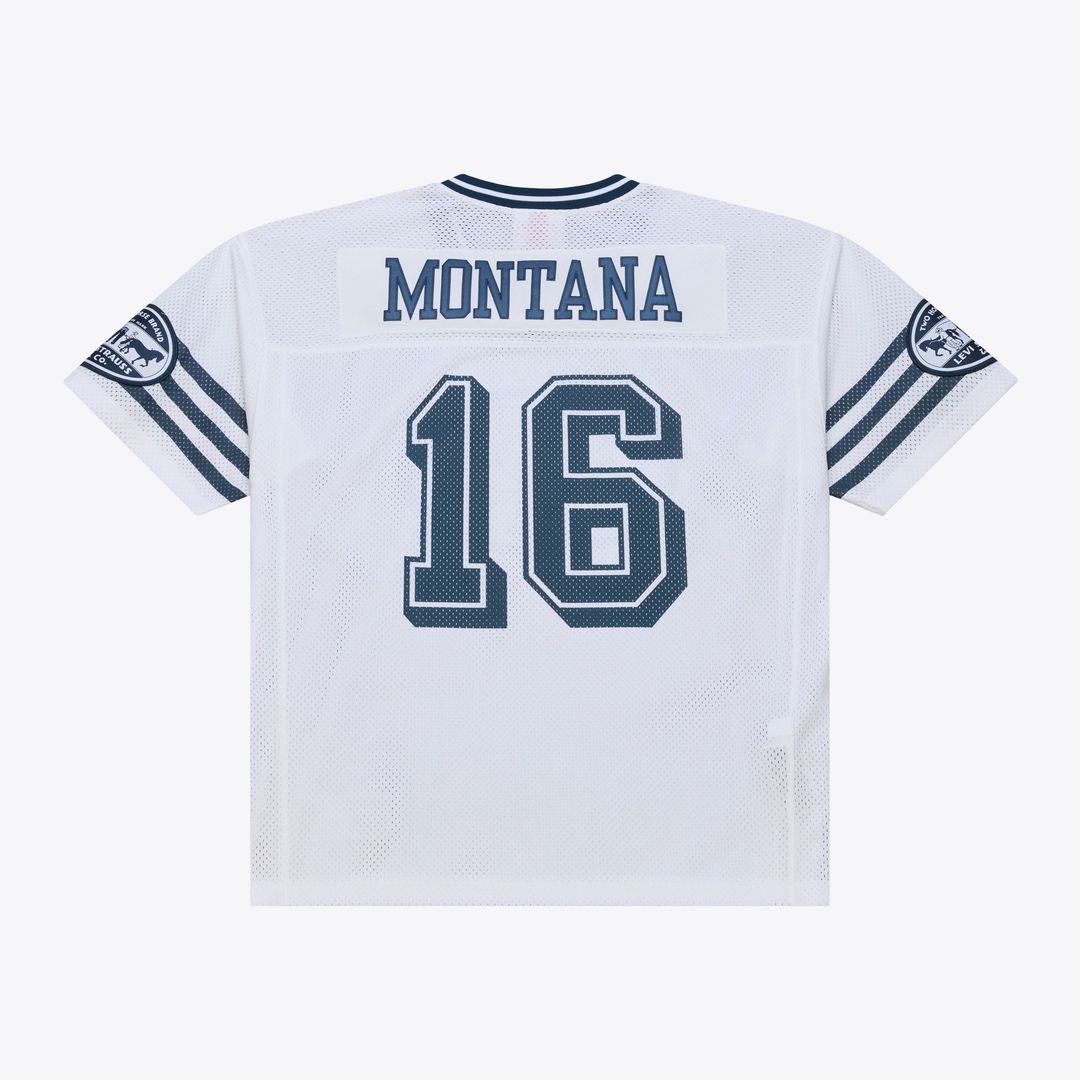 Unisex San Francisco 49ers Joe Montana Mitchell & Ness x Levi's White Legacy Jersey