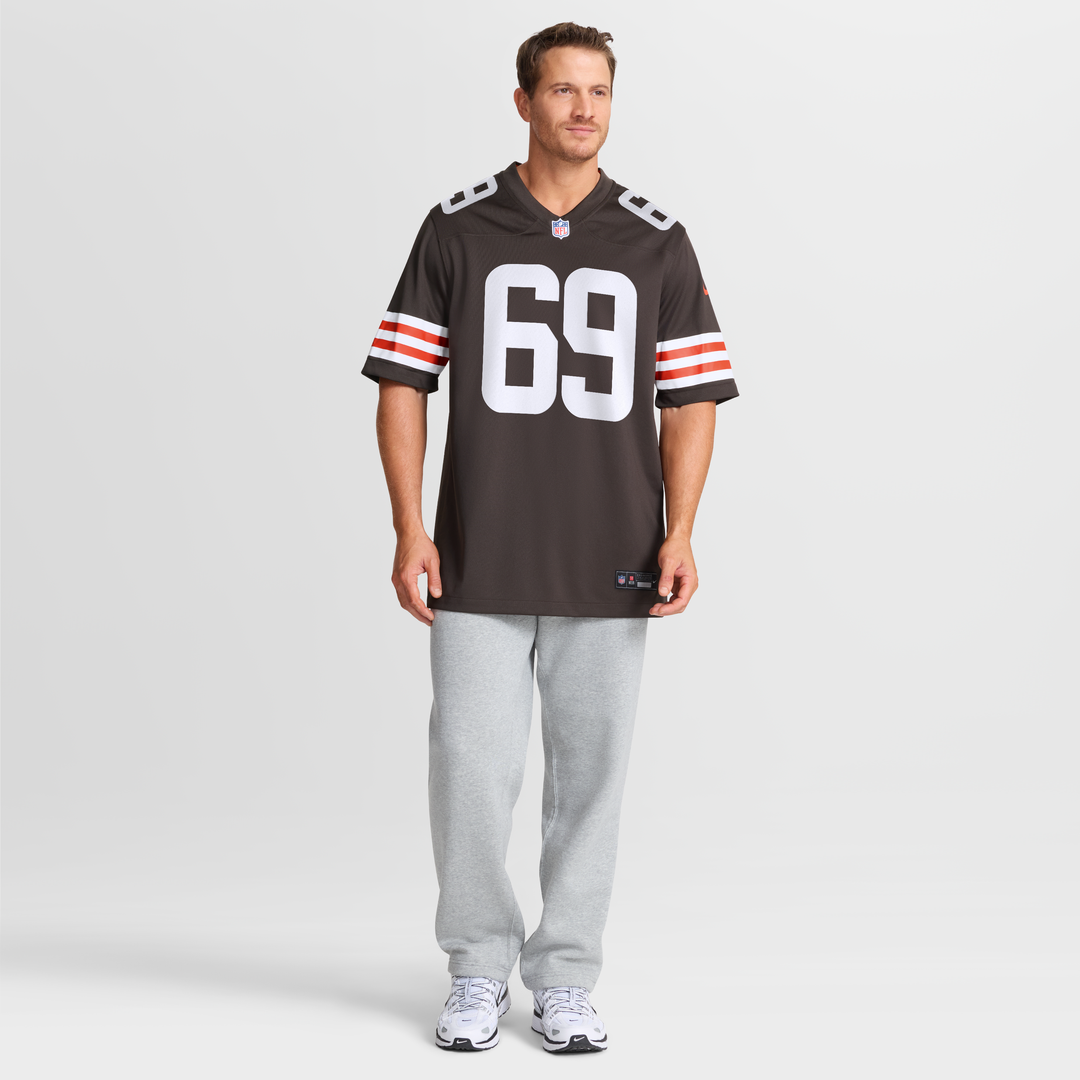 Cleveland Browns Tyre Phillips Nike Brown Team Game Jersey