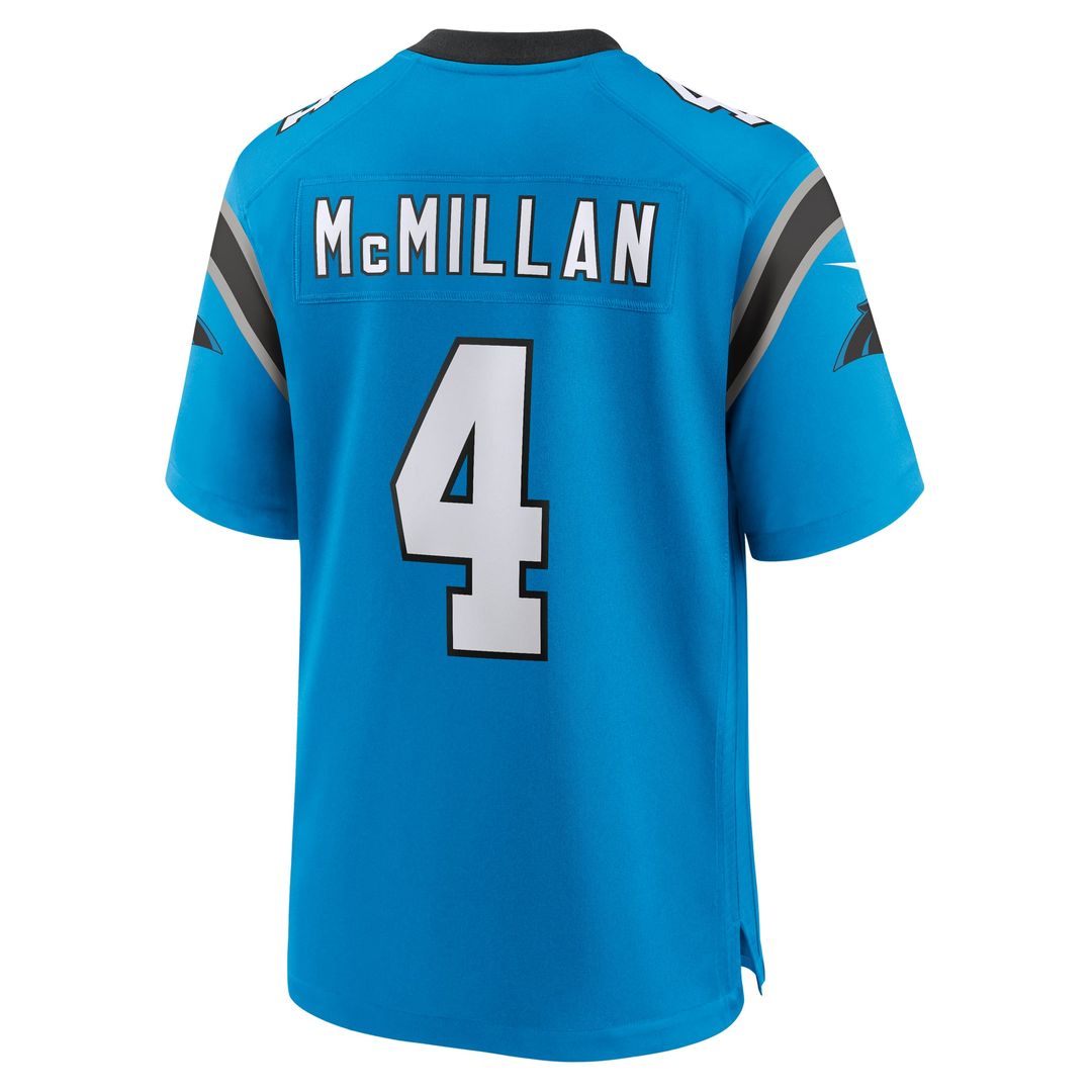 Carolina Panthers Tetairoa McMillan Nike Black Team Game Jersey