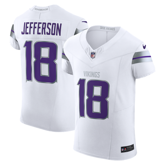 Minnesota Vikings Justin Jefferson Nike White Alternate Vapor F.U.S.E. Elite Player Jersey