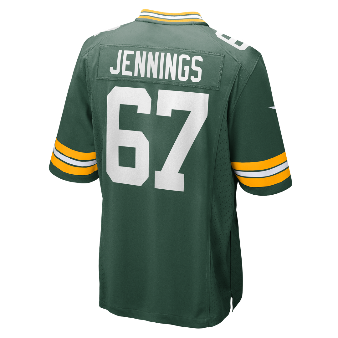Green Bay Packers Donovan Jennings Nike Green Team Game Jersey