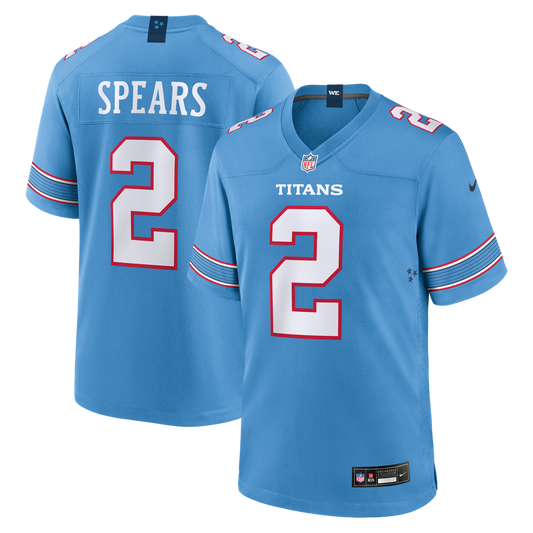 Tennessee Titans Tyjae Spears Nike Light Blue Game Jersey
