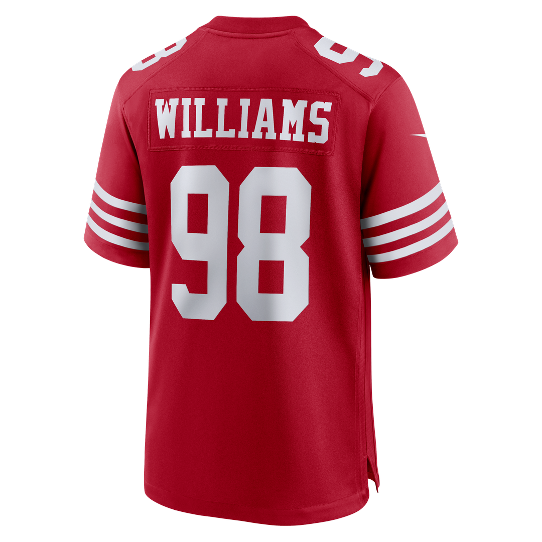 San Francisco 49ers Mykel Williams Nike Scarlet Game Player Jersey