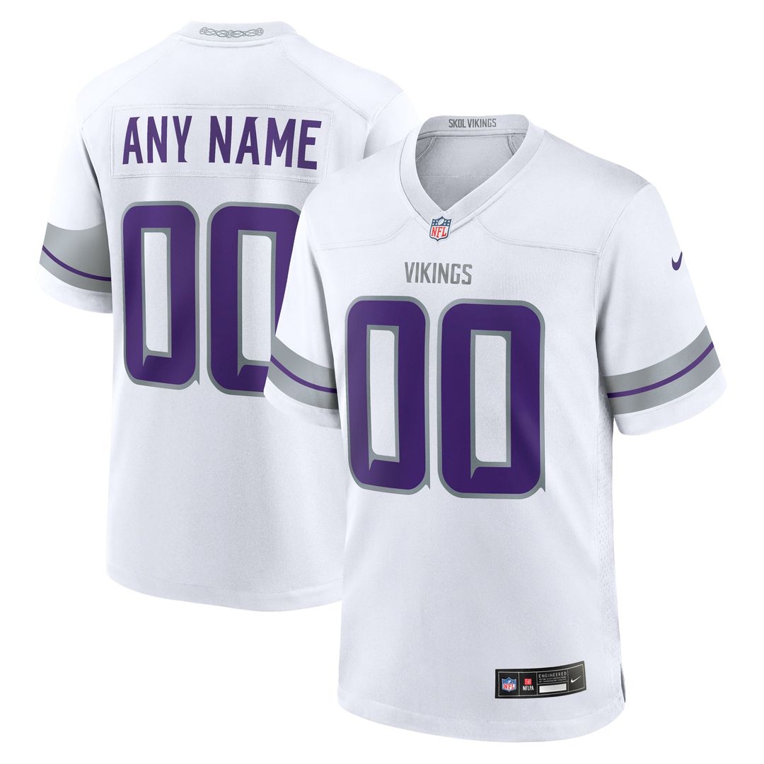 Minnesota Vikings Nike Purple Classic Custom Game Jersey